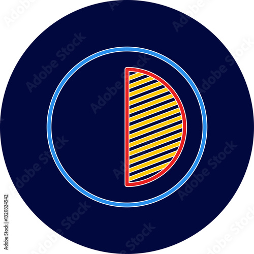 Unique Contrast Vector Icon