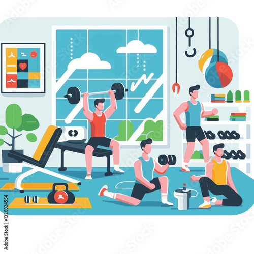 gym, fitness, exercise, healthy, training, sport, workout, health, equipment, fit, club, interior, power, activity, body, athlete, strength, lifestyle, woman, weight, bodybuilding, active, center, wel