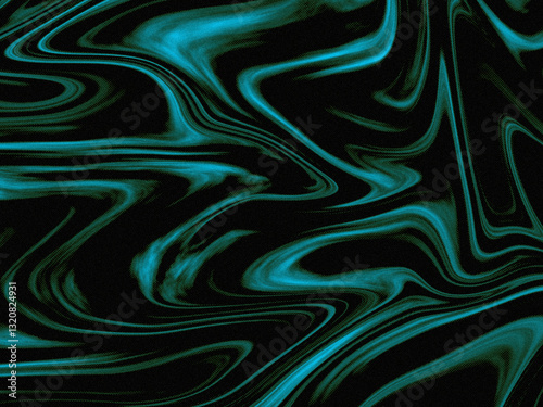 Green liquid pattern with halftone Pattern and noise effect
