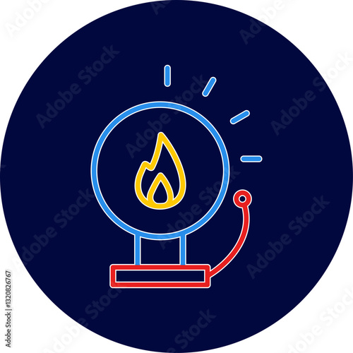 Unique Fire Alert Vector Icon