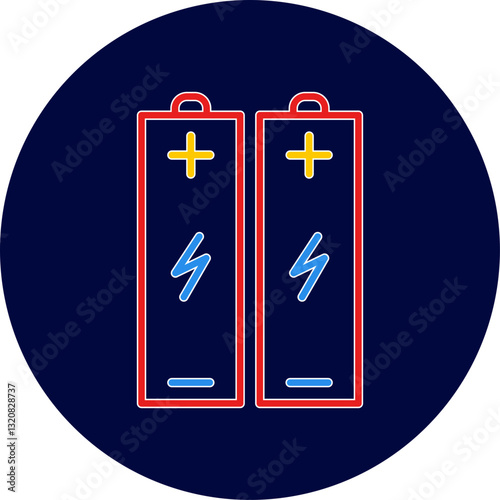 Batteries Vector Icon