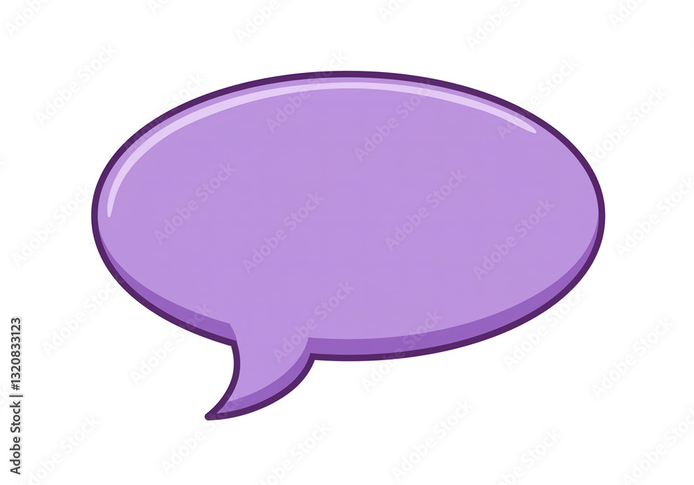 Purple speech bubble icon with purple inside for comic book. Call cloud cartoon vector illustration. Cartoon word balloon for comic book. white background, Purple speech bubble icon with purple inside for comic book. Call cloud cartoon vector illustration. Cartoon word balloon for comic book. white background,