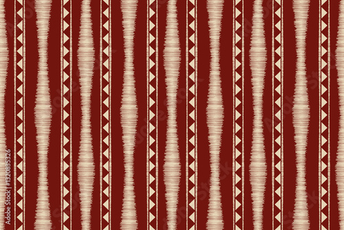  Ikat Abstract striped Ethnic art. Seamless patterns tribal, folk embroidery, and Mexican style. Aztec geometric art ornament print.Design for carpet, cover wallpaper, wrapping, fabric, clothing