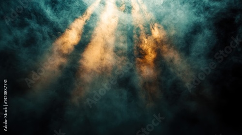 Dramatic, ethereal smoky background