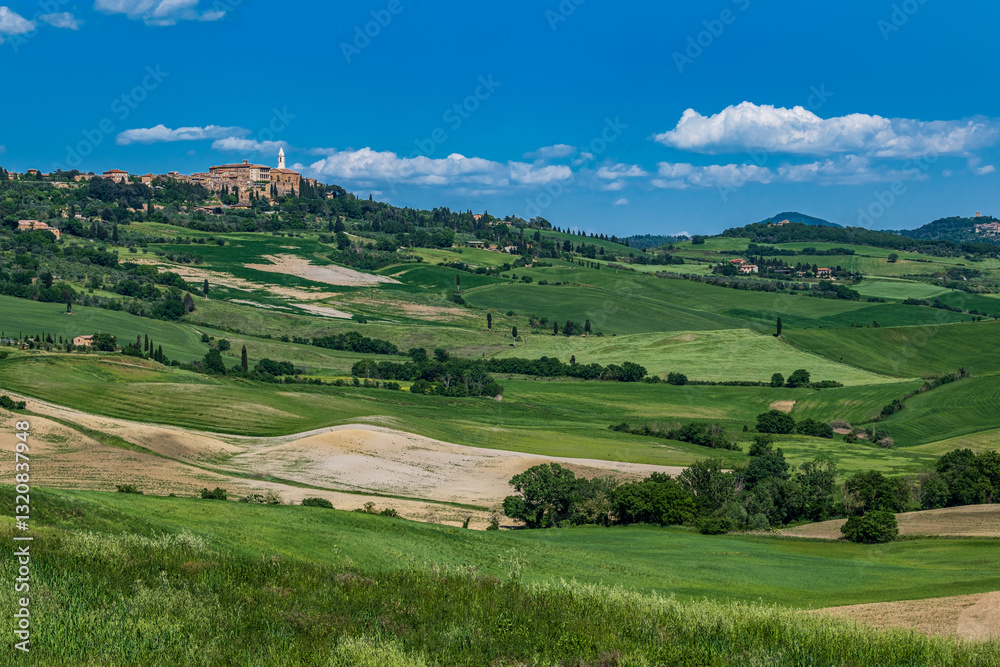 Obraz premium Panorama toscano in Val d'Orcia