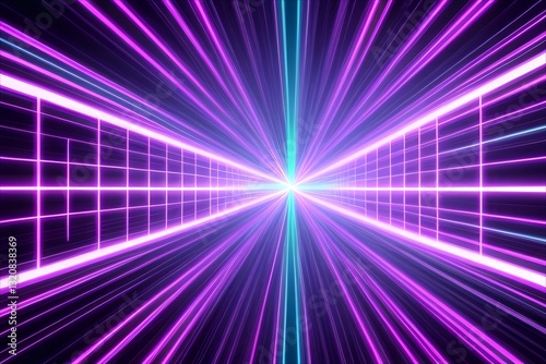 abstract purple background with rays