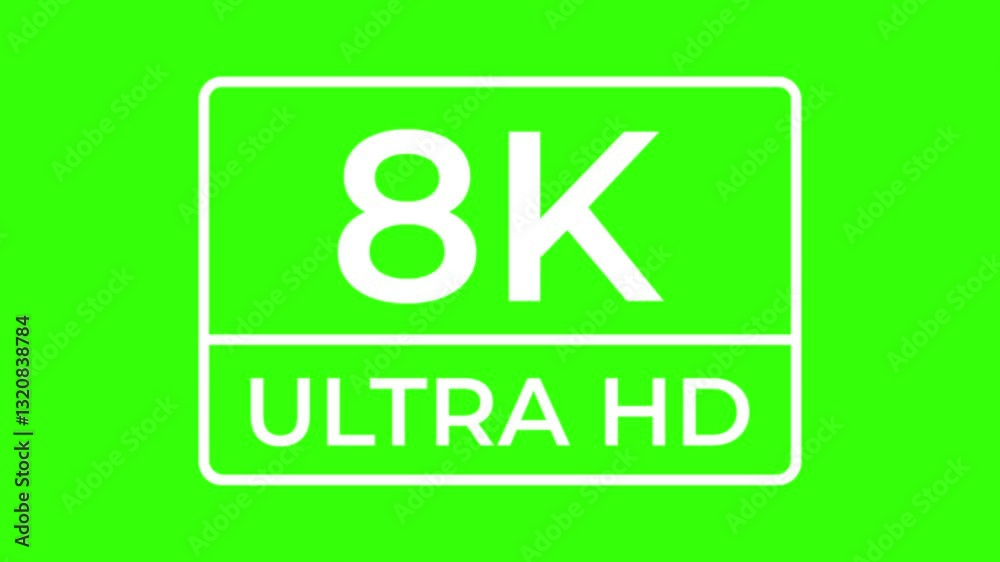 8k resolution icon gold animated icon 4k green screen chroma editable ...