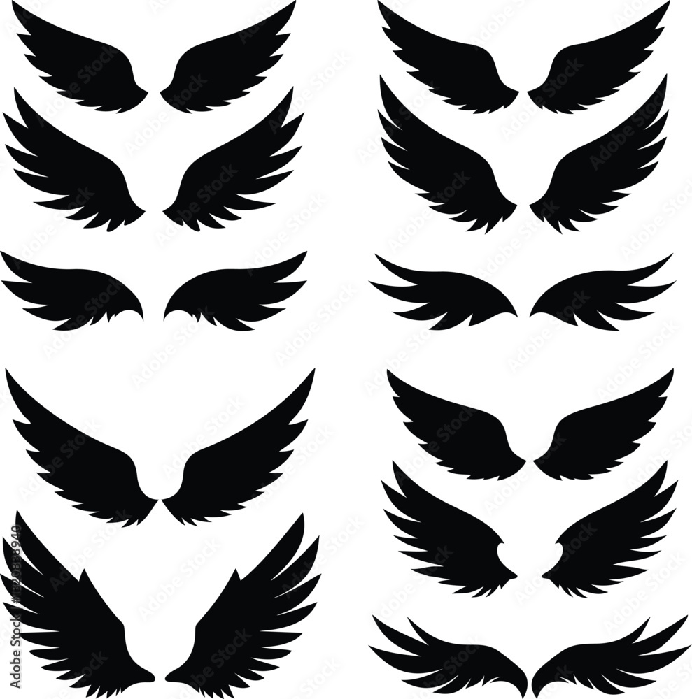 Fototapeta premium set of wings