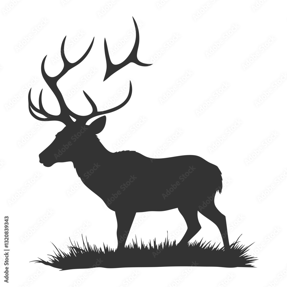 a minimalist modern deer head logo with symmetric a minimalist modern deer head logo with symmetric