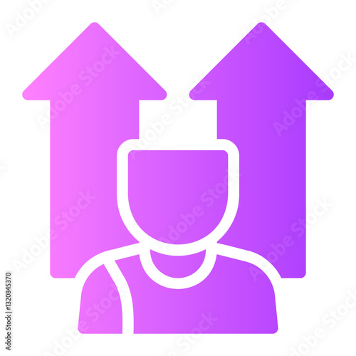 personal development gradient icon