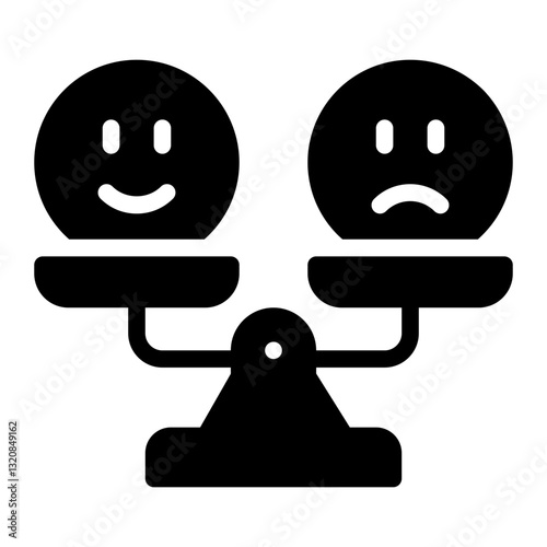 emotions glyph icon