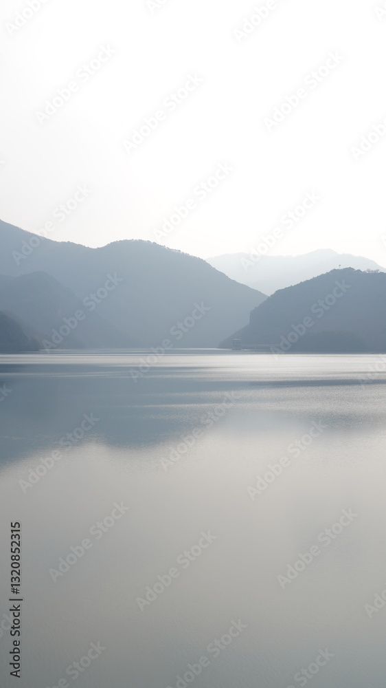 Mountains reflected in the lake