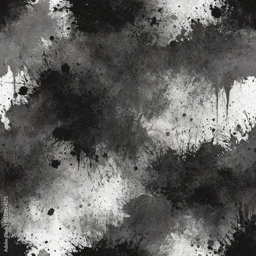 Grunge Black and White Texture Vector | Distressed Overlay Effect | Abstract Rough Background Illustration photo