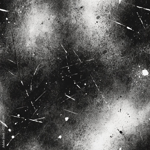 Grunge Black and White Texture Vector | Distressed Overlay Effect | Abstract Rough Background Illustration photo