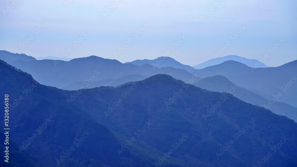 Beautiful mountain scenery of Korea