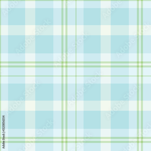 Spring Muted Mint Green & Light Ice Blue Seamless Checks Background