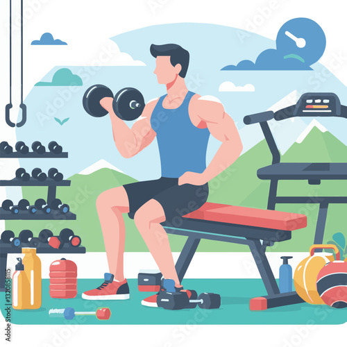 gym, fitness, exercise, healthy, training, sport, workout, health, equipment, fit, club, interior, power, activity, body, athlete, strength, lifestyle, woman, weight, bodybuilding, active, center, wel