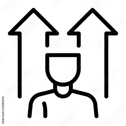 personal development line icon