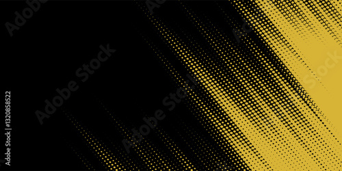 Abstract Sport Background with Cyan and Yellow Brush Texture and Halftone Effect. Grunge Background