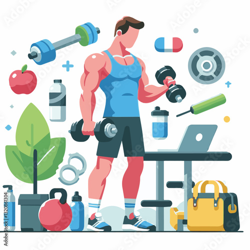 gym, fitness, exercise, healthy, training, sport, workout, health, equipment, fit, club, interior, power, activity, body, athlete, strength, lifestyle, woman, weight, bodybuilding, active, center, wel