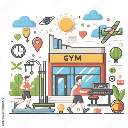gym, fitness, exercise, healthy, training, sport, workout, health, equipment, fit, club, interior, power, activity, body, athlete, strength, lifestyle, woman, weight, bodybuilding, active, center, wel