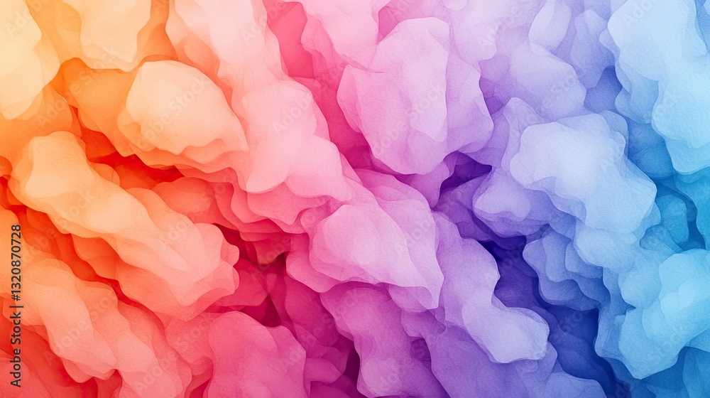 Fototapeta premium Minimalist graphic design abstract background concept. Vibrant abstract background with colorful fluid shapes and smooth gradients.