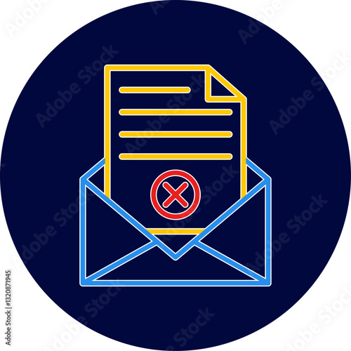 Rejection Of A Letter Icon