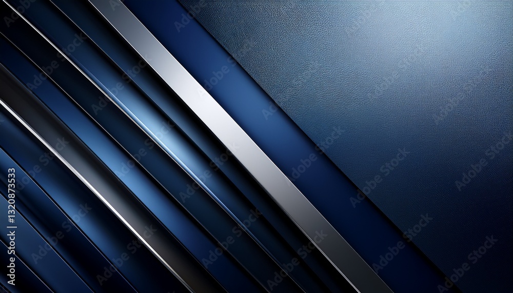 Obraz premium Abstract background. Elegant gradient from deep navy to silver – modern and sophisticated backdrop for styling. 