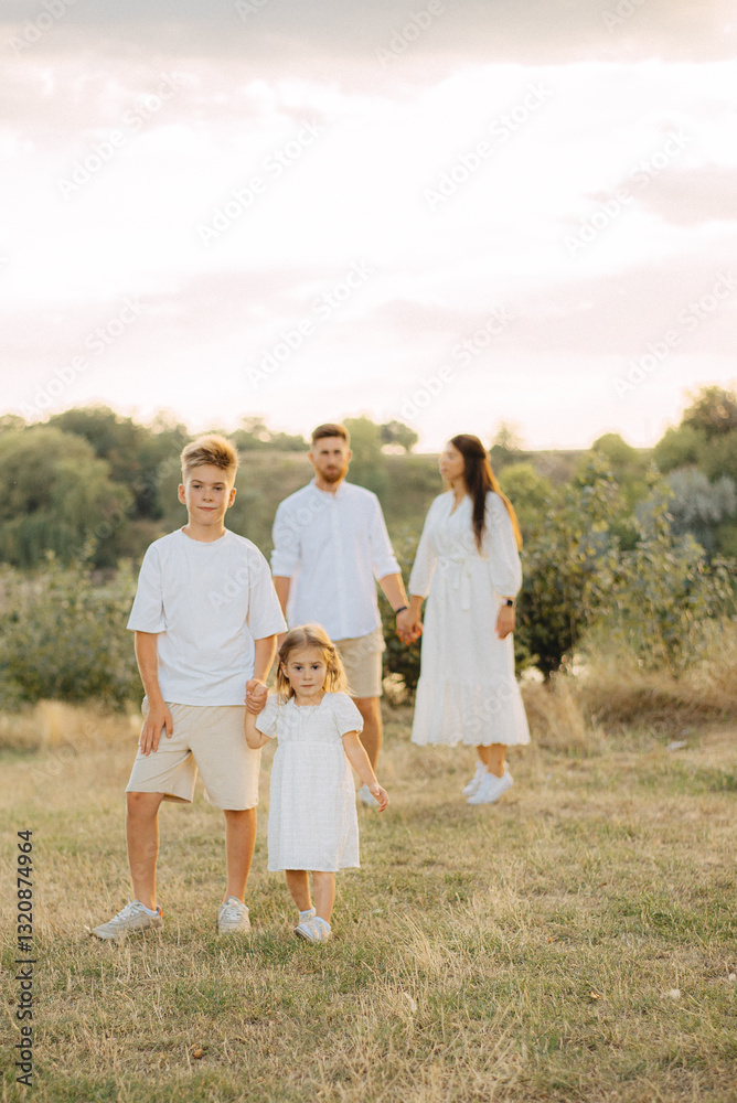 Family day. Happy family people having fun in summer vacation Family day. Happy family people having fun in summer vacation