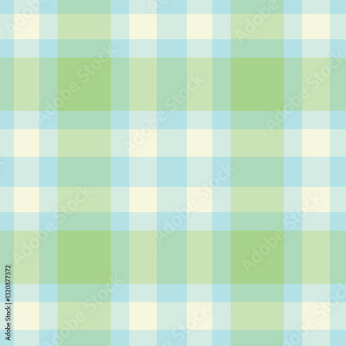 Spring Vivid Pale Sky Blue & Metallic Off White Seamless Checks Background