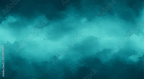 Abstract watercolor paint background by teal color blue and green with liquid fluid texture for background, banner, color of year 2026
