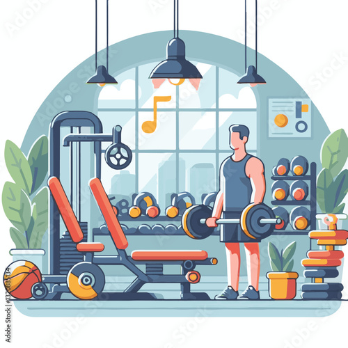 gym, fitness, exercise, training, healthy, workout, sport, equipment, health, interior, activity, body, lifestyle, fit, club, strength, power, athlete, weight, woman, bodybuilding, active, energy, gym