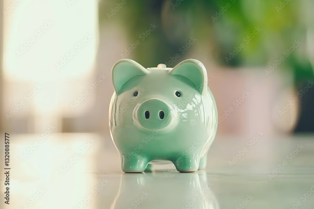 Fototapeta premium Green financial practices involve saving, accounting, banking, and managing business accounts in an environmentally friendly and sustainable manner