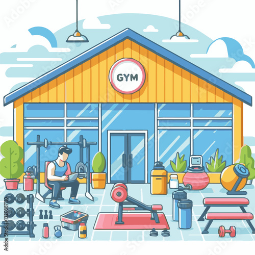 gym, fitness, exercise, training, healthy, workout, sport, equipment, health, interior, activity, body, lifestyle, fit, club, strength, power, athlete, weight, woman, bodybuilding, active, energy, gym