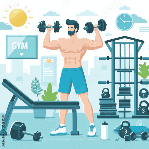 gym, fitness, exercise, training, healthy, workout, sport, equipment, health, interior, activity, body, lifestyle, fit, club, strength, power, athlete, weight, woman, bodybuilding, active, energy, gym