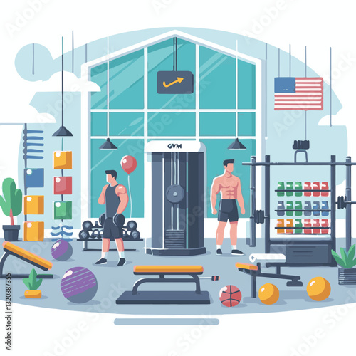 gym, fitness, exercise, training, healthy, workout, sport, equipment, health, interior, activity, body, lifestyle, fit, club, strength, power, athlete, weight, woman, bodybuilding, active, energy, gym