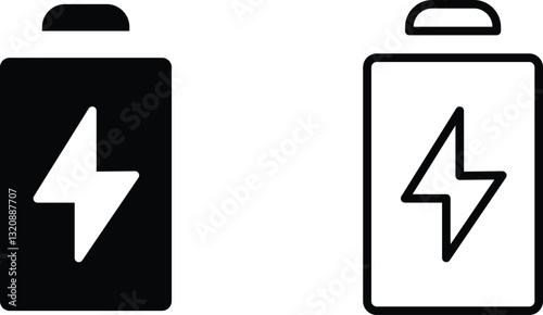 Battery Charging Icon Vector Power Energy