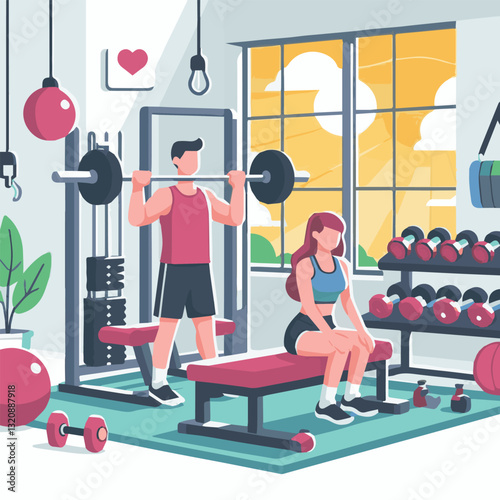 gym, fitness, exercise, training, healthy, workout, sport, equipment, health, interior, activity, body, lifestyle, fit, club, strength, power, athlete, weight, woman, bodybuilding, active, energy, gym