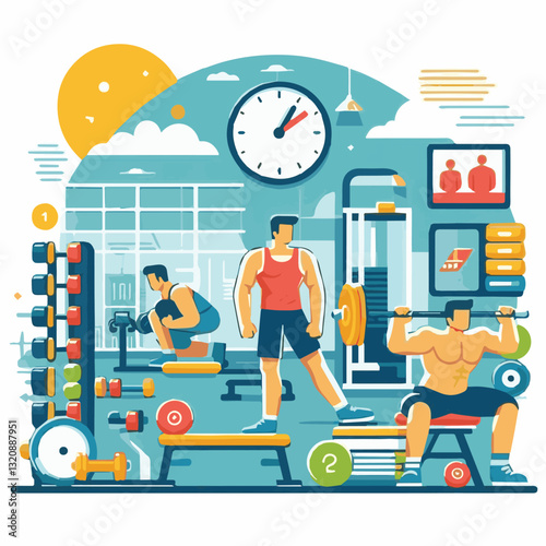 gym, fitness, exercise, training, healthy, workout, sport, equipment, health, interior, activity, body, lifestyle, fit, club, strength, power, athlete, weight, woman, bodybuilding, active, energy, gym