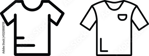 Clothes Icon Vector T-Shirt Sign Symbol