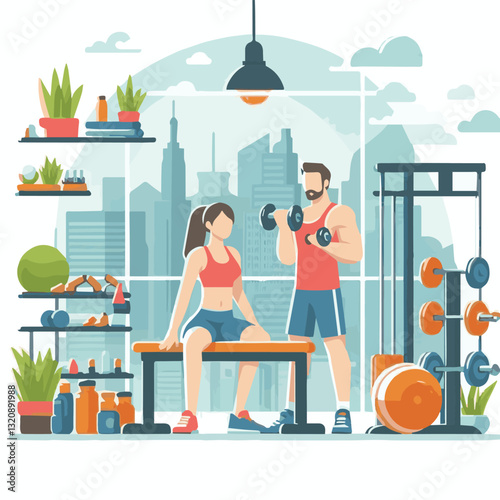 gym, fitness, exercise, training, healthy, workout, sport, equipment, health, interior, activity, body, lifestyle, fit, club, strength, power, athlete, weight, woman, bodybuilding, active, energy, gym