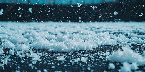 At the factory, granules of eco-friendly plastic, including recycled and biodegradable materials, are displayed on a white PVC granulate background