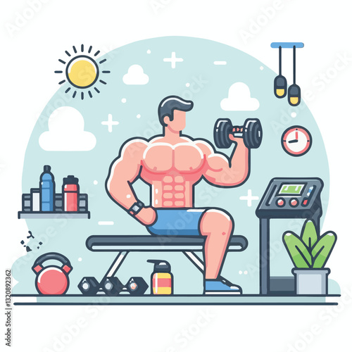 gym, fitness, exercise, training, healthy, workout, sport, equipment, health, interior, activity, body, lifestyle, fit, club, strength, power, athlete, weight, woman, bodybuilding, active, energy, gym