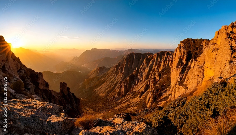 Fototapeta premium Cliffside Golden Hour