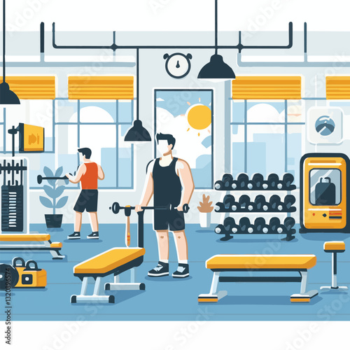 gym, fitness, exercise, training, healthy, workout, sport, equipment, health, interior, activity, body, lifestyle, fit, club, strength, power, athlete, weight, woman, bodybuilding, active, energy, gym