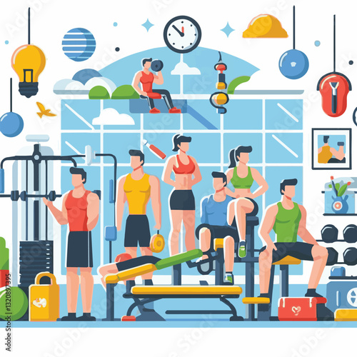 gym, fitness, exercise, training, healthy, workout, sport, equipment, health, interior, activity, body, lifestyle, fit, club, strength, power, athlete, weight, woman, bodybuilding, active, energy, gym