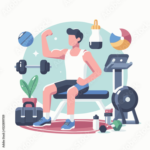 Adobe Illustrator gym, fitness, exercise, training, healthy, workout, sport, equipment, health, interior, activity, body, lifestyle, fit, club, strength, power, athlete, weight, woman, bodybuilding, a