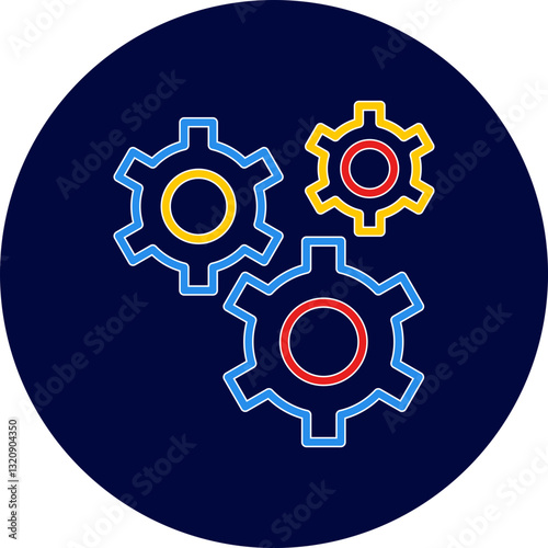 Gears Vector Icon