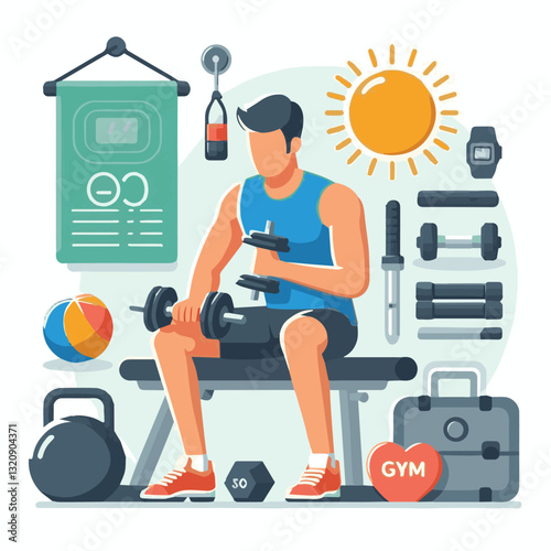 Adobe Illustrator gym, fitness, exercise, training, healthy, workout, sport, equipment, health, interior, activity, body, lifestyle, fit, club, strength, power, athlete, weight, woman, bodybuilding, a