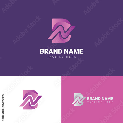 Business logo, logo design, letter logo, BN logo, BN